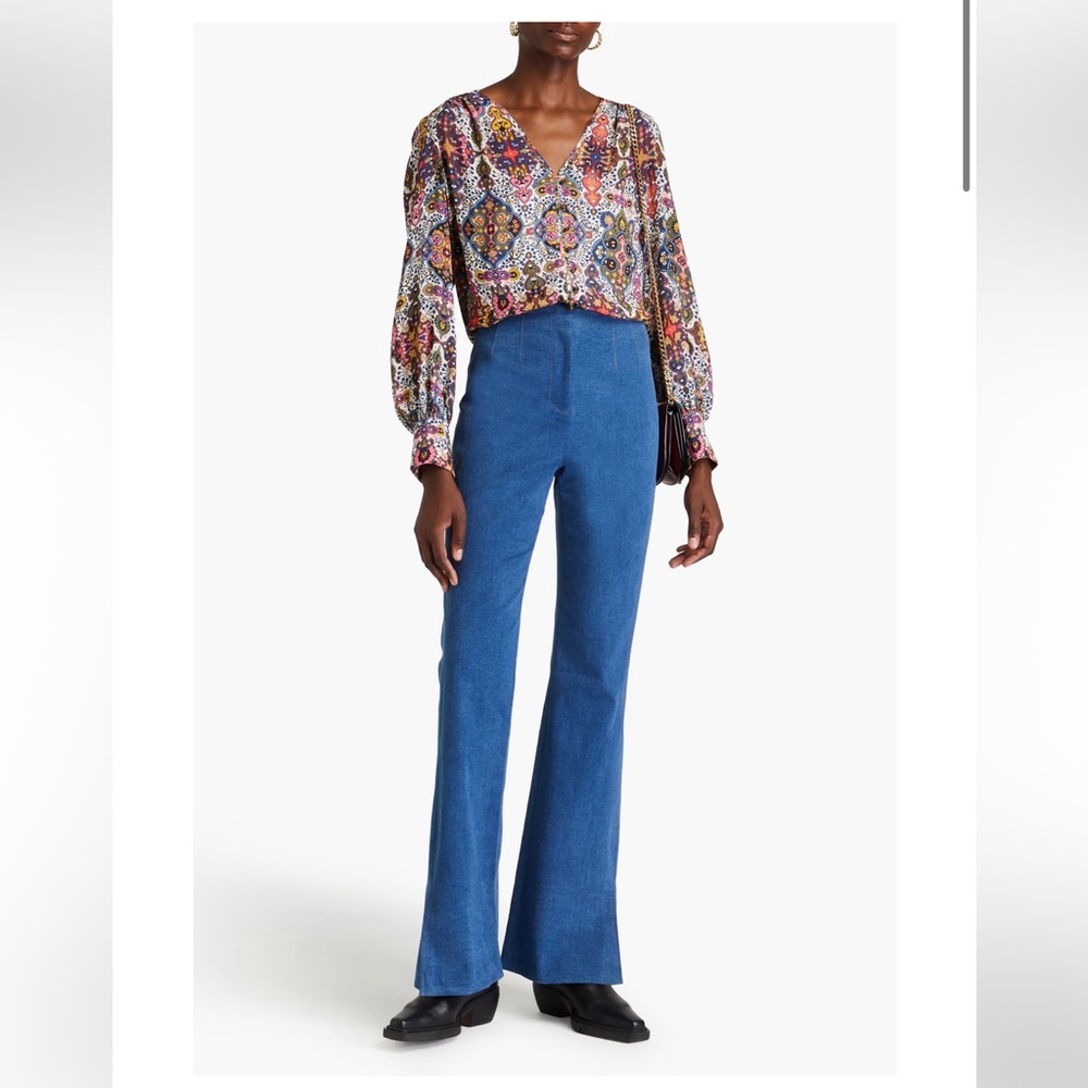 Veronica Beard Royce High-rise flared Jeans size 8